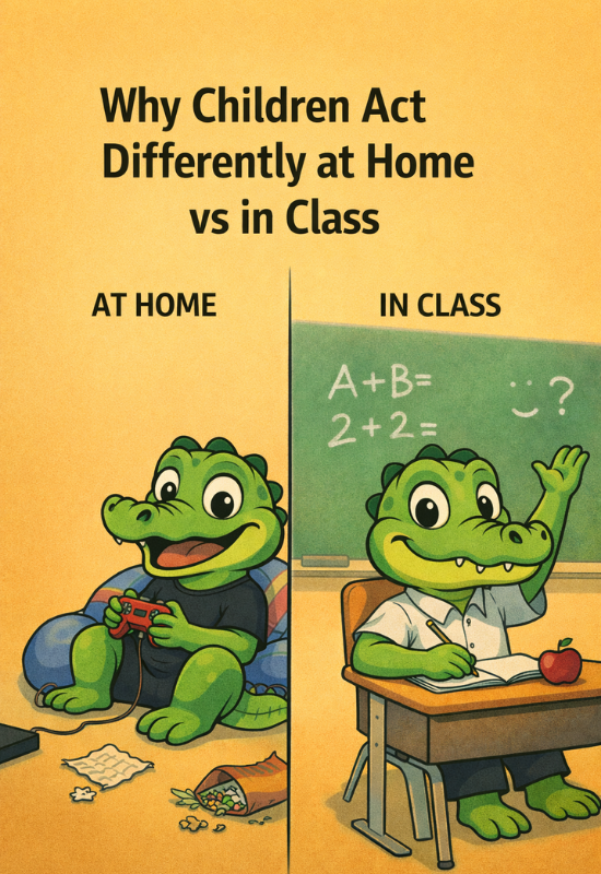Why Children Act Differently at Home vs in Class