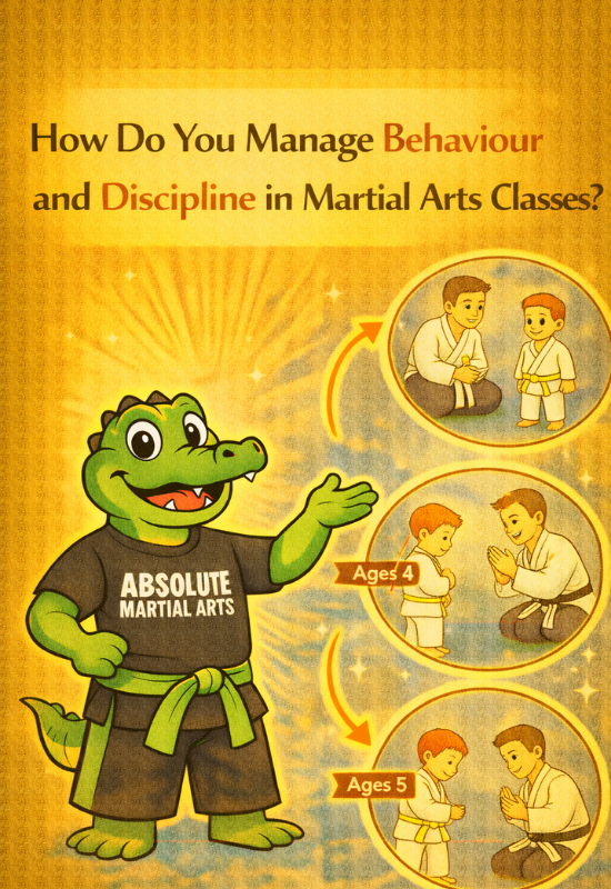 How do you manage behaviour and discipline in martial arts classes